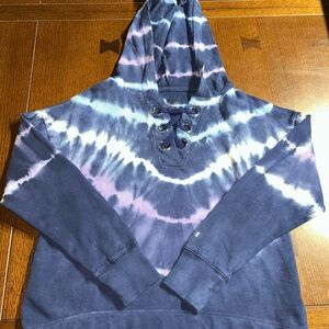 Collection X by Justice Girl’s Tie-Dye Lace-Up Hoodie Size 12